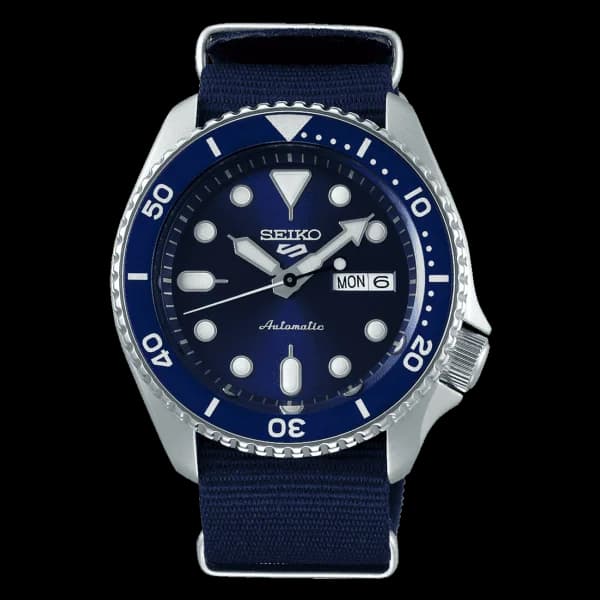 Seiko 5 Sports SRPD55 42.5mm Black Dial / Steel Bracelet